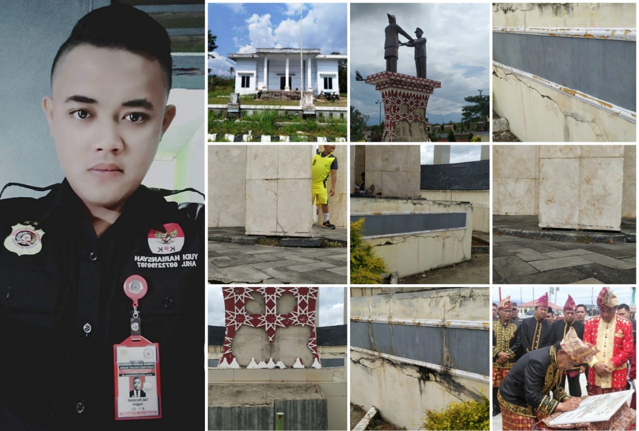 Tugu Presidium Retak, Prasasti Marmer “Hilang” ?