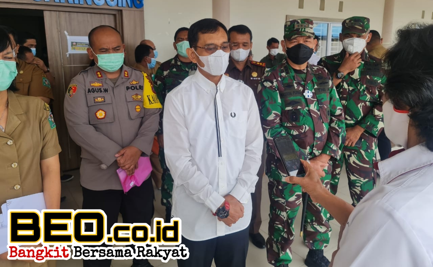 Kapolres Simalungun Hadiri Rapat koordinasi Forkopimda & Sosialisasi Penyaluran Vaksin Sinovic