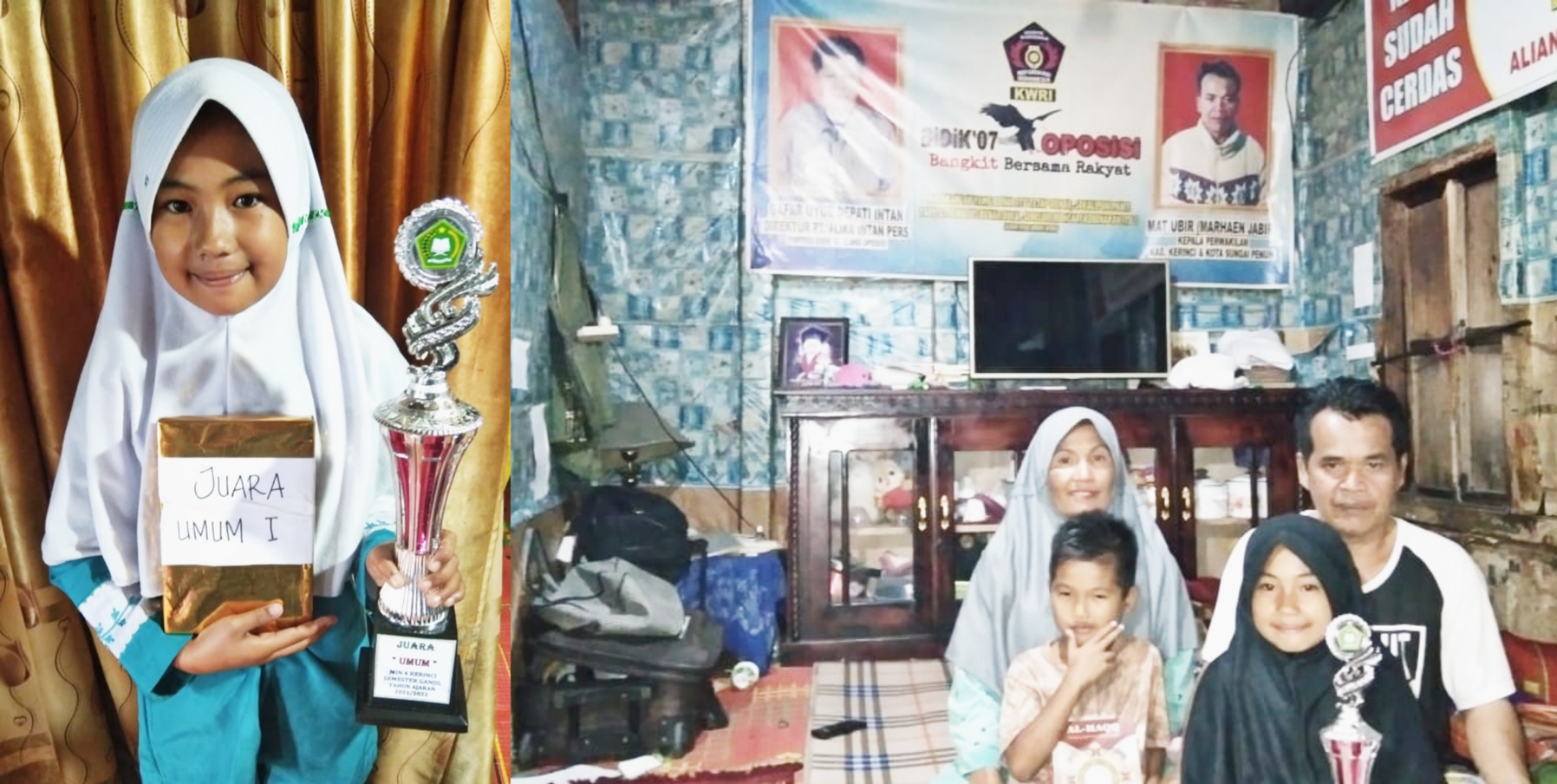 Anak Wartawan Santano Purnama Koberta Juara Umum MIN Tanjung Genting