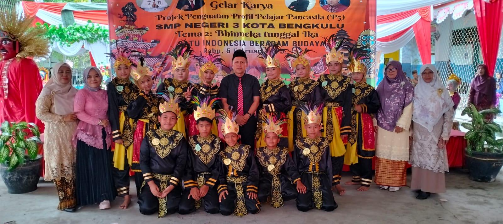 Gelar Karya P5 SMP N 3 Kota Bengkulu Sukses, Melalui Budaya Bangun Jiwa Patriot 3