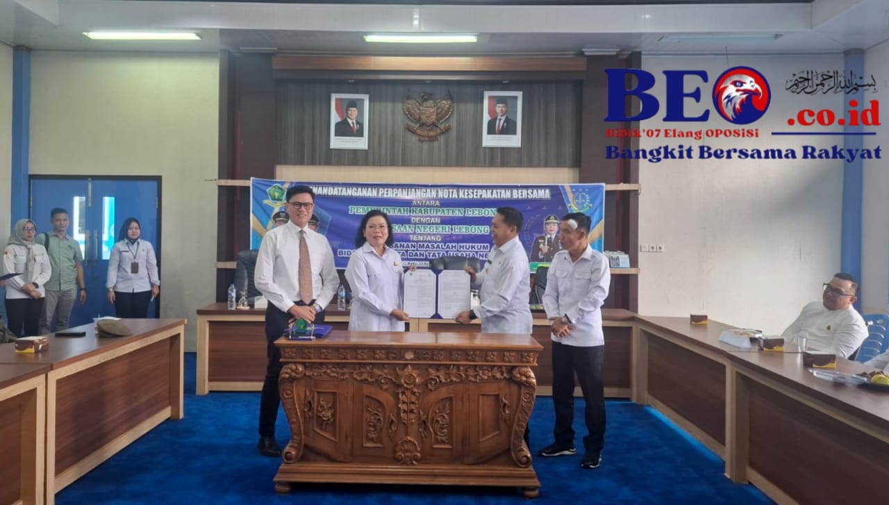 Cegah Pelanggaran Hukum, Pemkab Lebong Bersama Kejari Gelar MoU 1