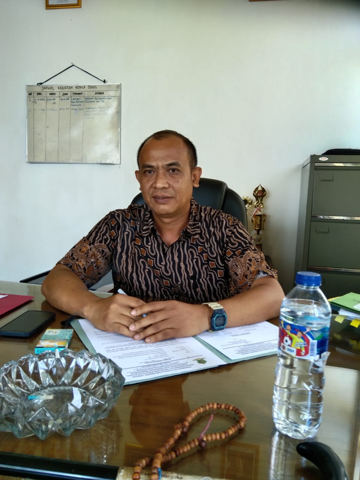 Eko Herry Purnomo, ST Pjs Kadis PUPRPKP Rejang Lebong; REKONSTRUKSI JALAN SUKOWATI : ADA PENURUNAN KETINGGIAN VOLUME DEPAN KAKEMENAG REJANG LEBONG 1