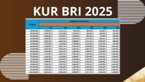 Tabel Angsuran Pinjaman KUR BRI Terbaru, Cek Cicilan Per Bulan