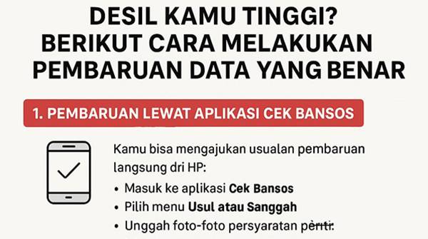 Cek Desil Bansos Online Lewat HP, Bisa Tahu Kelayakan Penerima Bantuan