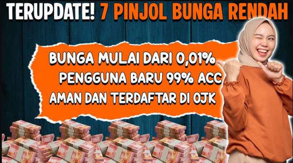 Pinjol Bunga Rendah Terbaik 2026 Resmi OJK, Aman, dan Cicilan Ringan