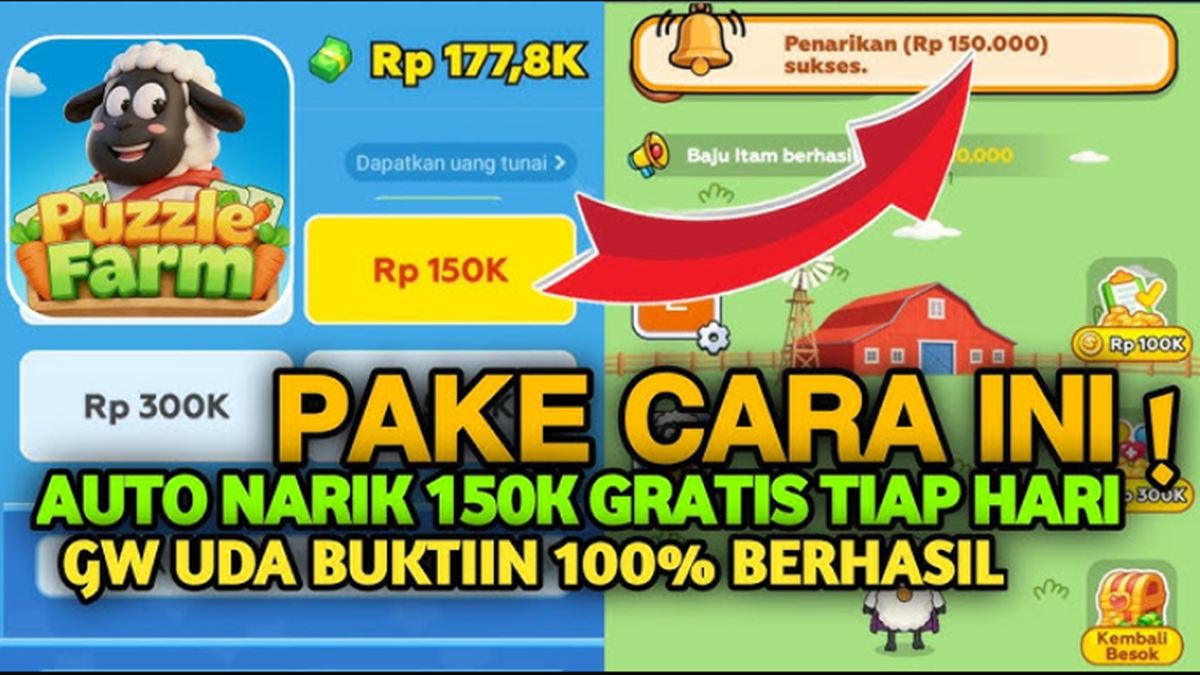 Puzzle Farm Aplikasi Penghasil Uang 2026, Benarkah Bisa Cair ke DANA Ini Faktanya
