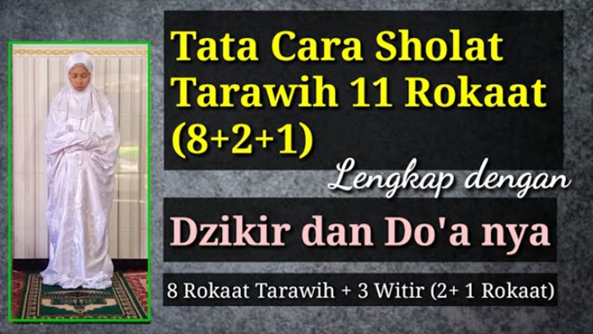 Tata Cara Sholat Tarawih dan Witir Sesuai Sunnah, Lengkap dengan Niat dan Doa