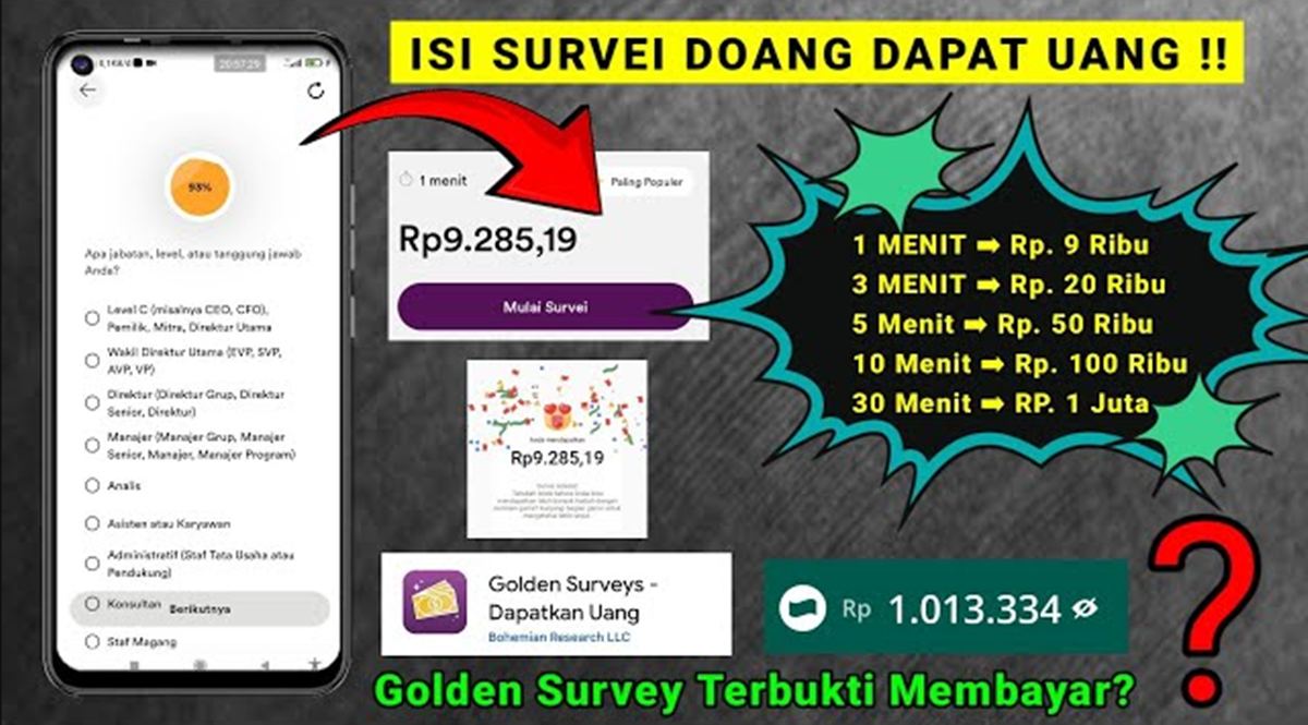 10 Website Survey Penghasil Uang Terbaik 2026, Isi Survey Dibayar Dollar