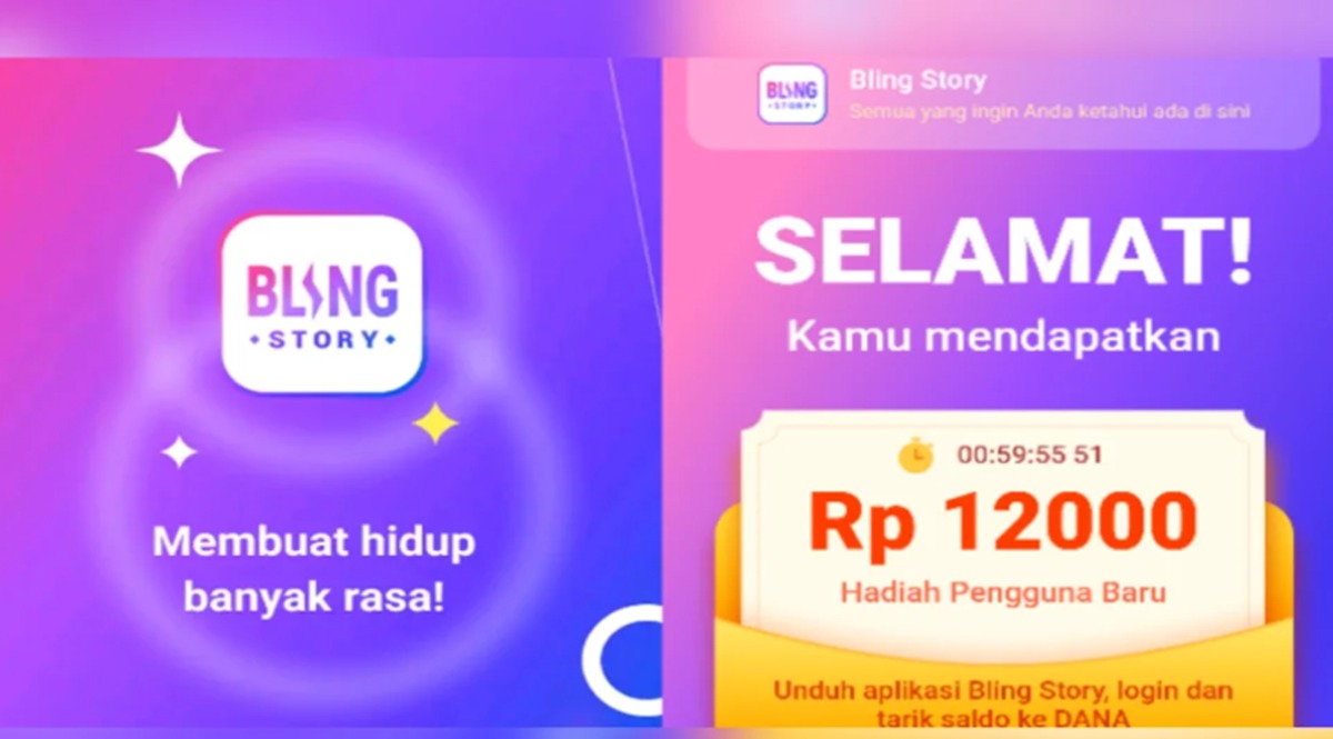 Aplikasi Bling Story Penghasil Uang Lagi Viral, Benarkah Membayar