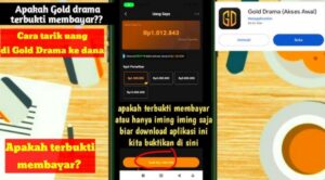 Gold Drama Aplikasi Penghasil Uang Saldo DANA, Masih Worth It atau Penipuan?