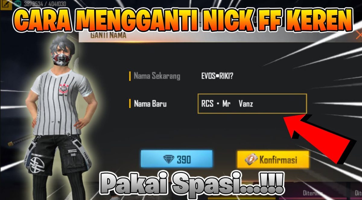 Nama FF Spasi Keren Terbaru 2026, Cara Buat Nickname Unik Tanpa Ribet