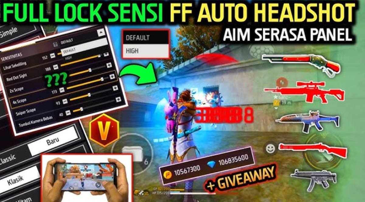 Panel FF Auto Headshot Terbaru 2026, Cara Setting Biar Headshot Terus!