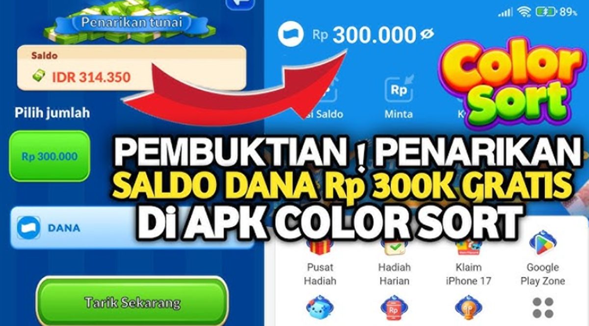 Puzzle Color Sort Game Penghasil Uang 2026, Fakta atau Penipuan