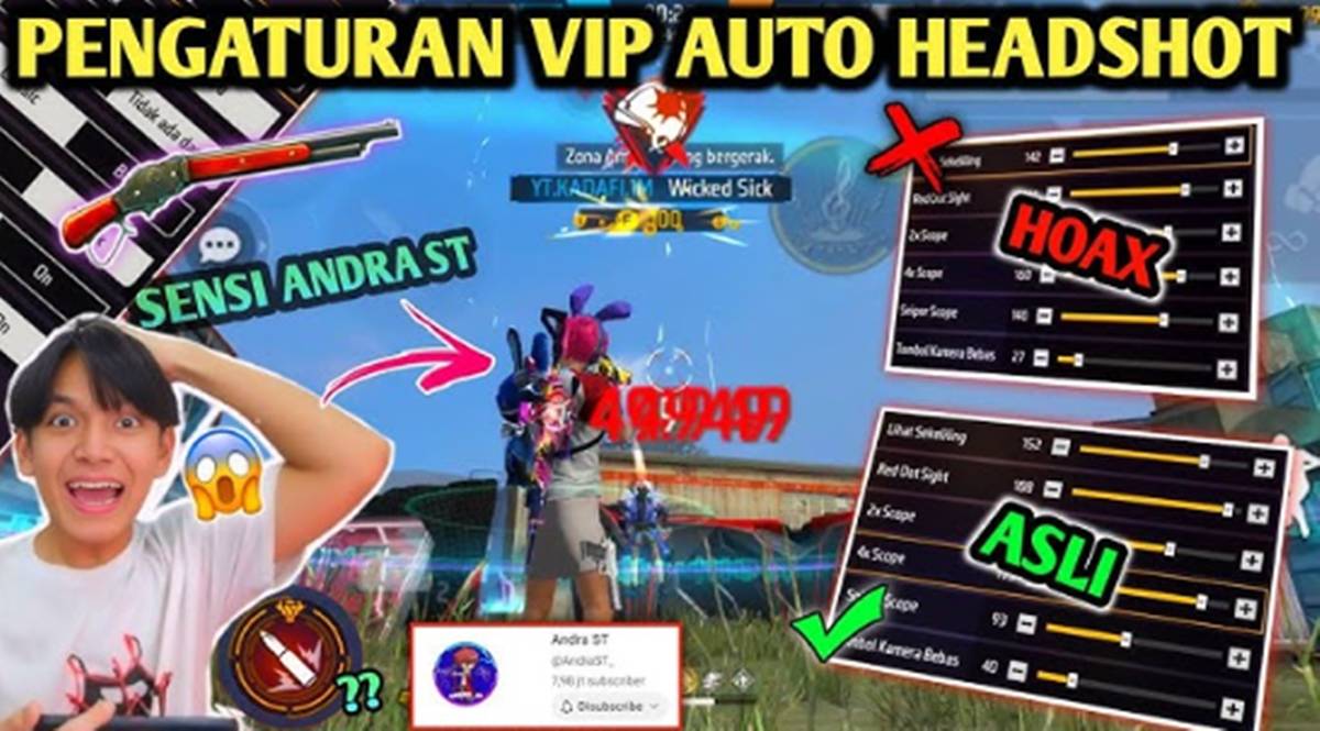 Setting Sensitivitas FF Auto Headshot Terbaru 2026, Dijamin Makin Akurat!